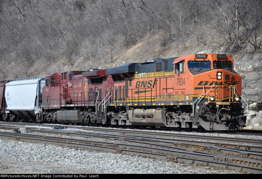 Eastbound grain train